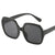 Damen Modische Oversized-Sonnenbrille mit extravaganten Leopardendetails Brehn