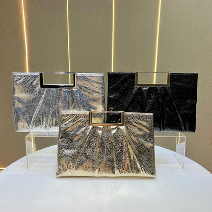 Stylische Plissierte Clutch-Tasche