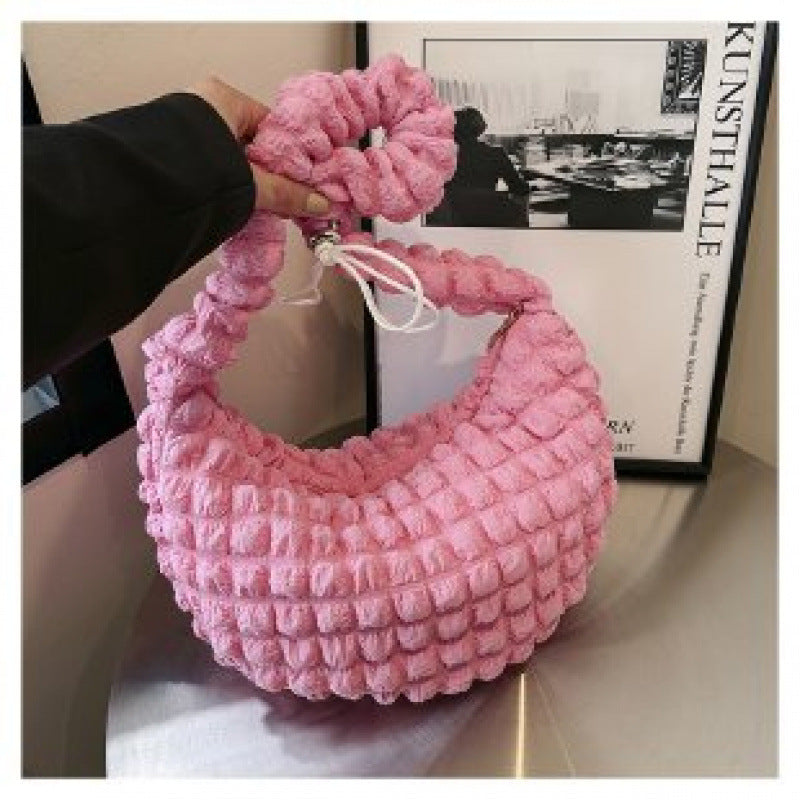 Texturiertes Stoff-Hobo-Bag Brehn