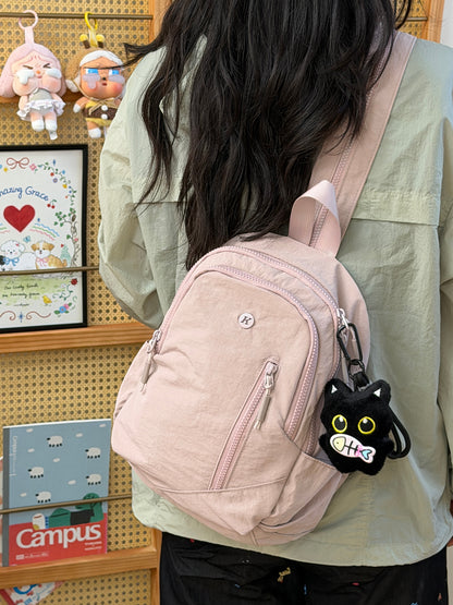 Strukturierte Canvas Sling-Rucksack