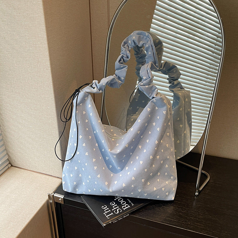 Herzprint Gemütliche Hobo Tasche