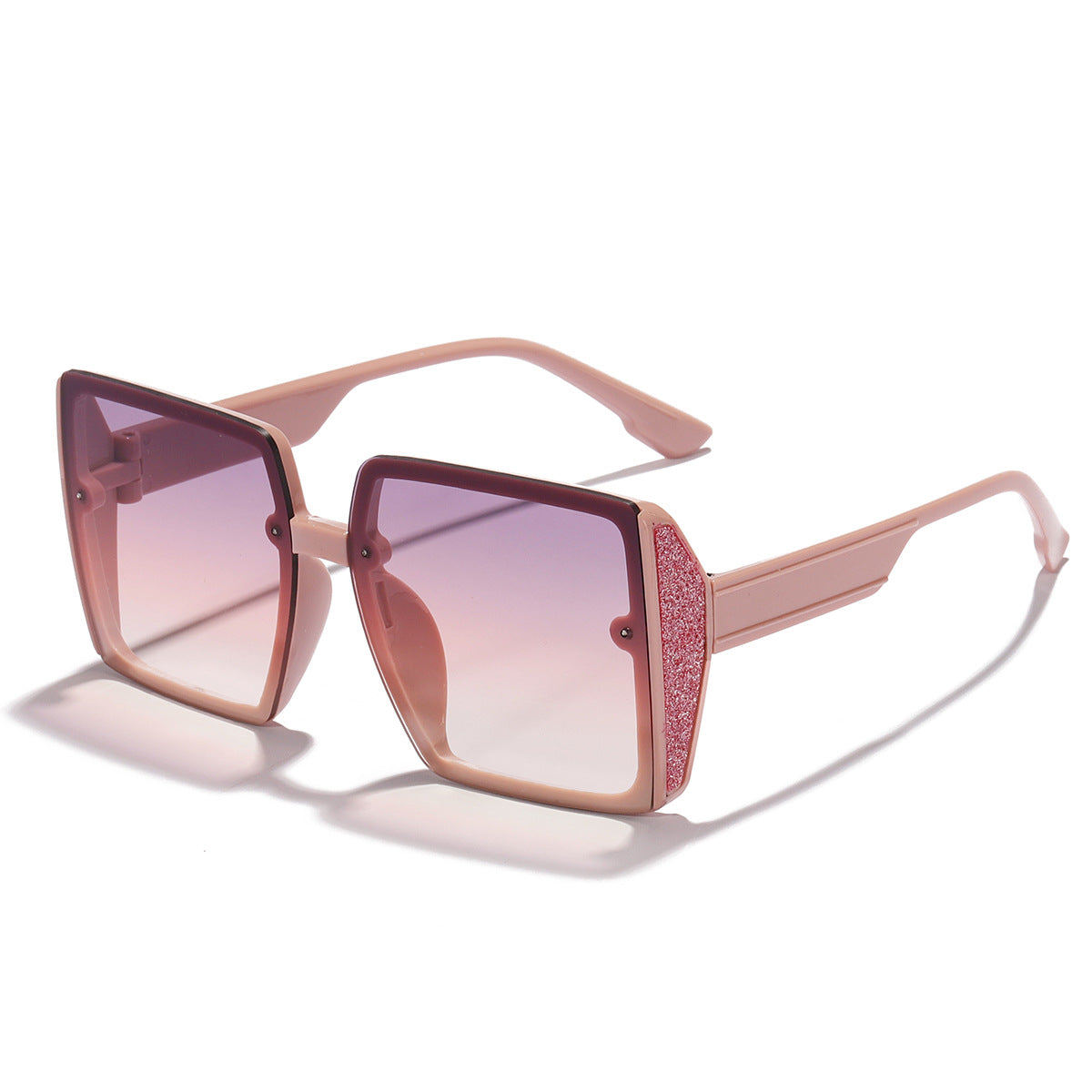 Damen oversized Sonnenbrille mit glänzendem Akzent Brehn