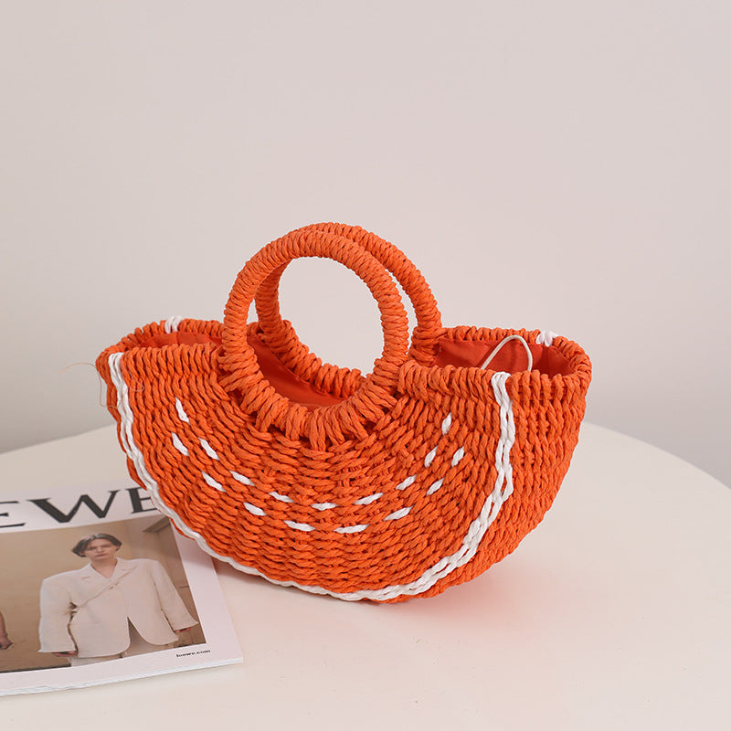 Damen handgefertigte Strandtasche mit geflochtenem Design Brehn