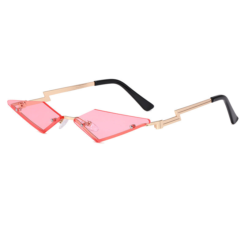 Damen geometrische Designer-Sonnenbrille mit innovativem Rahmen Brehn