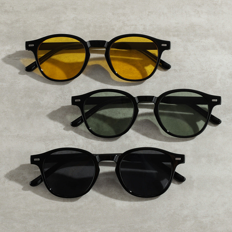 Vintage-inspirierte runde Rahmen-Sonnenbrille Brehn
