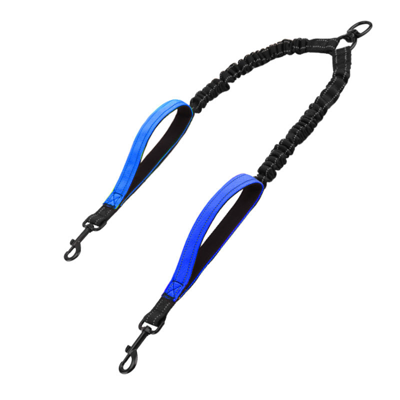 Bungee Hundeleine mit doppelten Griffen