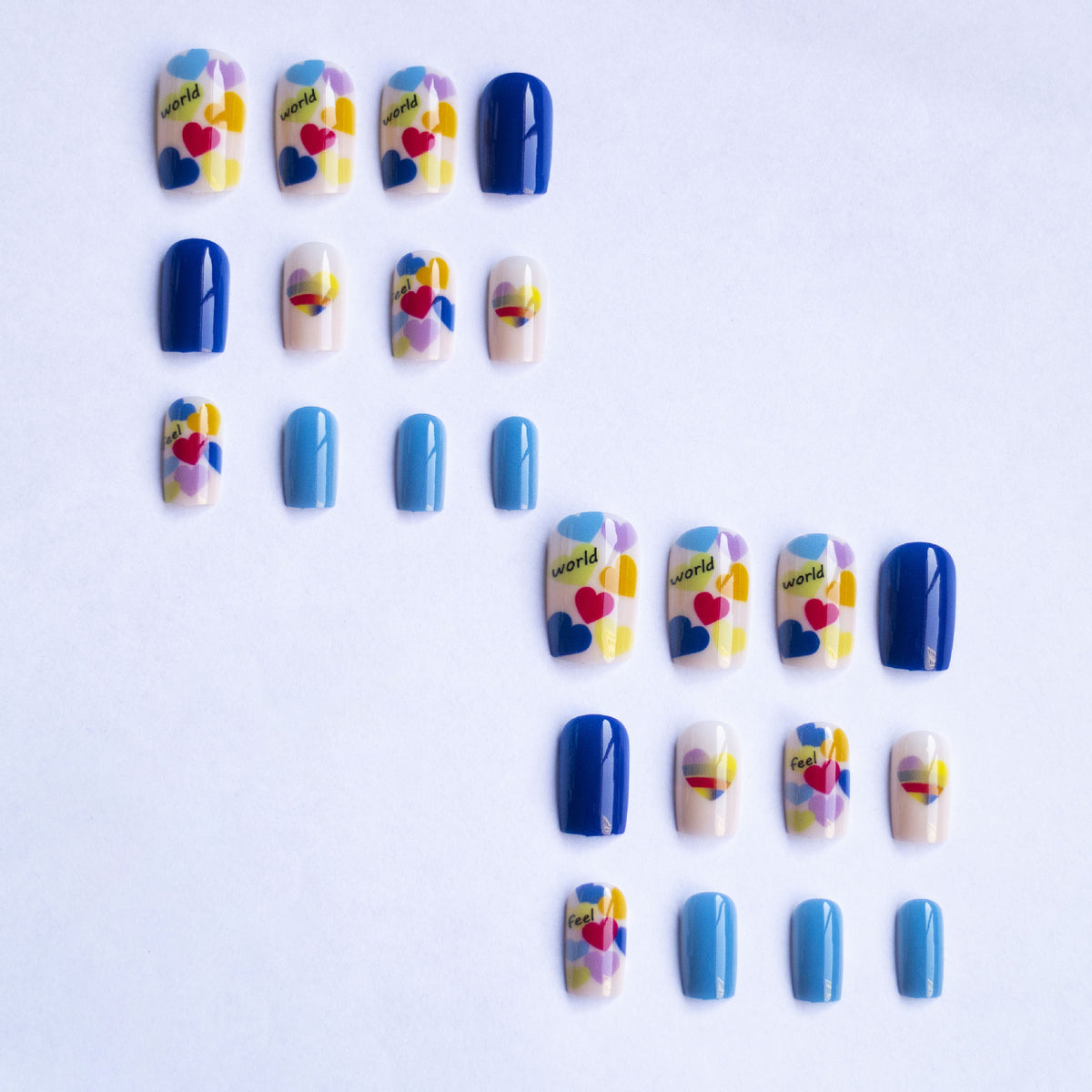 Kreatives herzthemen Nagelkunst-Set