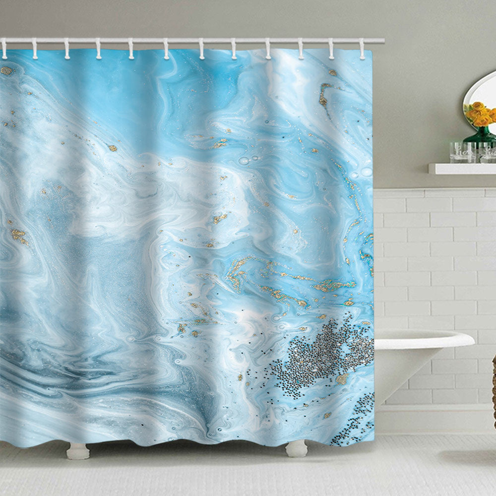 Künstlerisches Marmor Design Duschvorhang Brehn