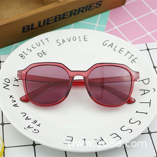 Damen geometrische Sonnenbrille mit transparenter Rahmenstruktur Brehn