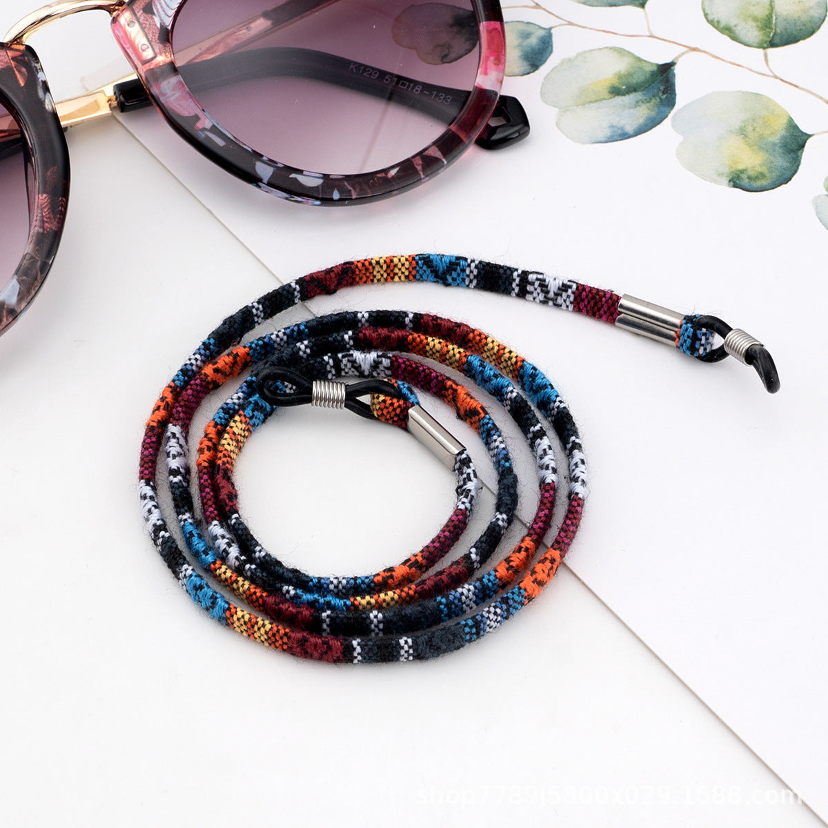 Vibrant gemusterte Brillenhalterung Strap Brehn