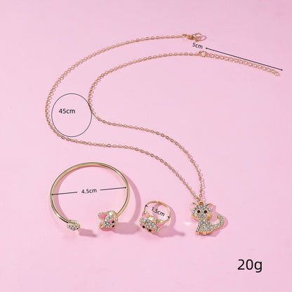 Verspieltes Katzen-Schmuckset Brehn