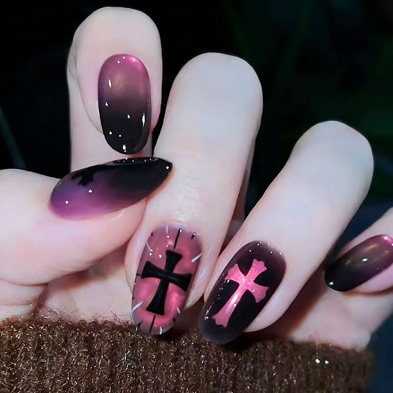 Verspielt Hase-Themen Press-On Nagelkunst Set Brehn