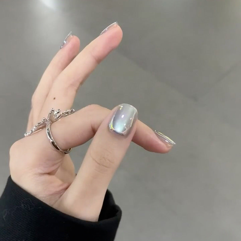 Hochwertiges Transparentes Press-On Nagelset Brehn