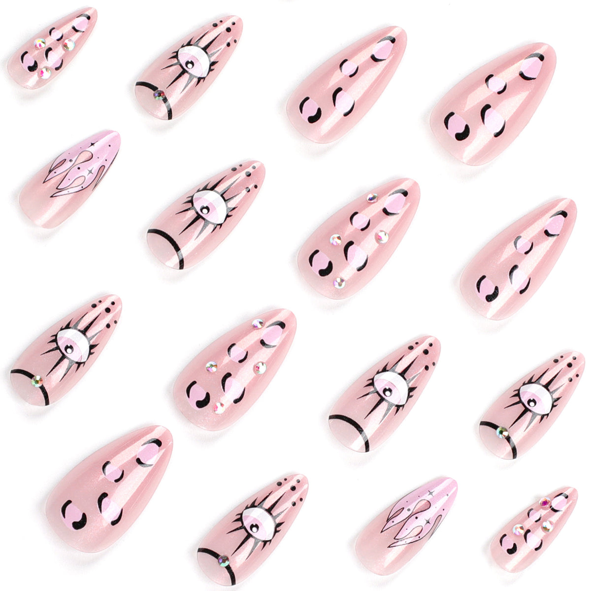 Kunstvolle Nagelkunst mit ausgefallenen Designs und funkelnden Akzenten Brehn