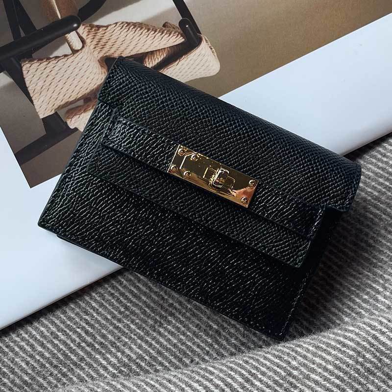 Premium Leder Kartenhalter mit eleganter Verschluss Brehn
