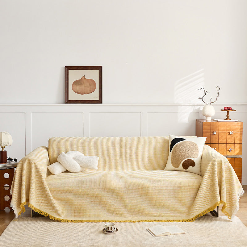 Strukturierte gewebte Sofa-Wurfdecke
