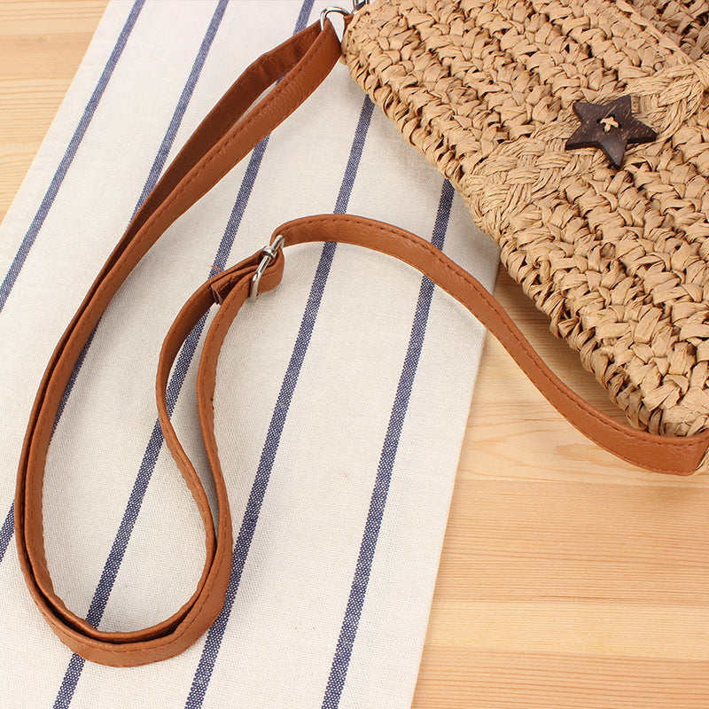 Handgefertigte Strohtasche Brehn