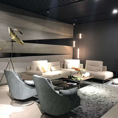 Künstlerische Stehlampe mit skulpturalem Design