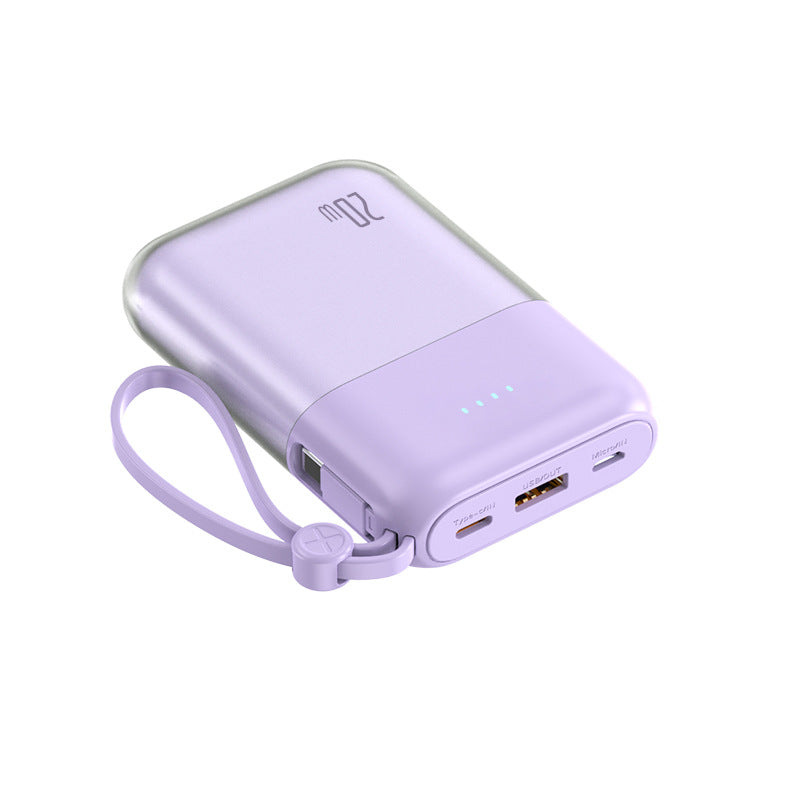 Tragbare Powerbank mit Leistungsstarkem Schnellladekabel und Integrierter Led-Anzeige Brehn