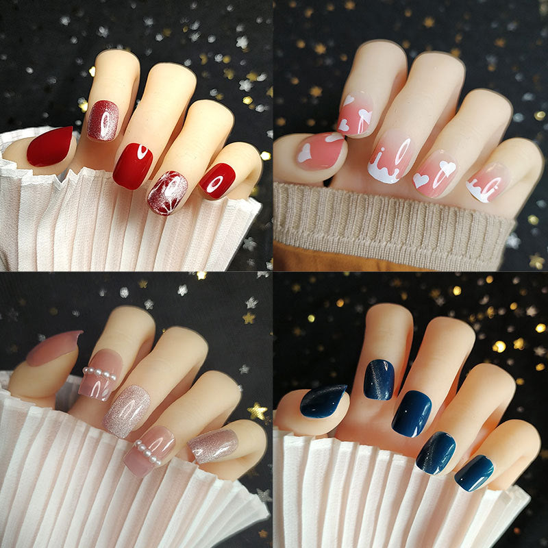Artistic Floral Press-On Nagel Set  1791804112