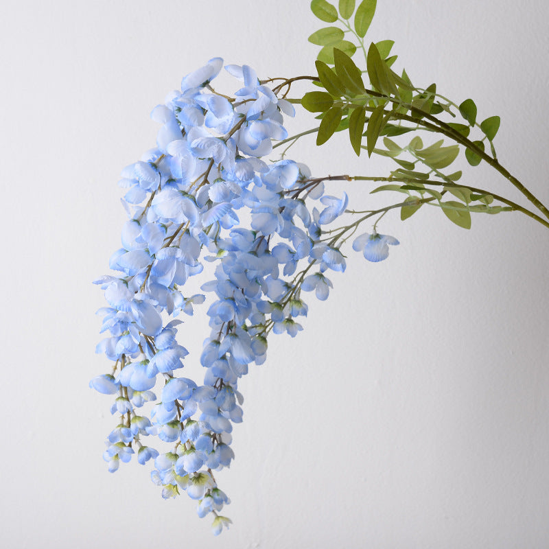 Elegante Faux-Wisteria-Blütenstiel-Dekoration