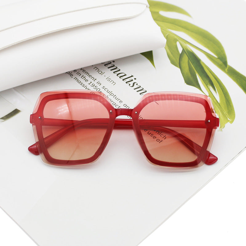 Damen übergroße geometrische Sonnenbrille Brehn