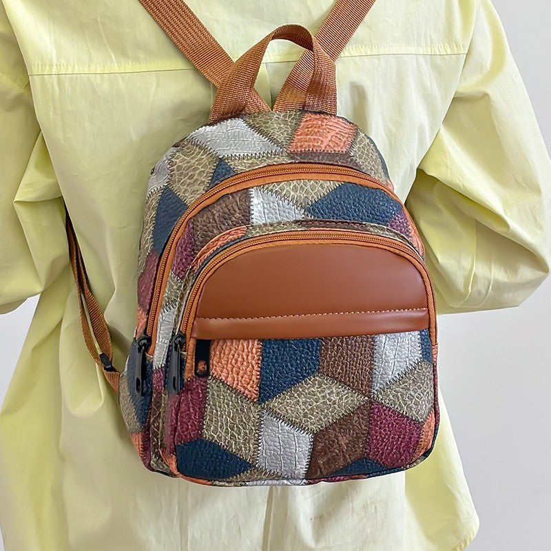 Geometrisch gemusterter Mode-Rucksack Brehn