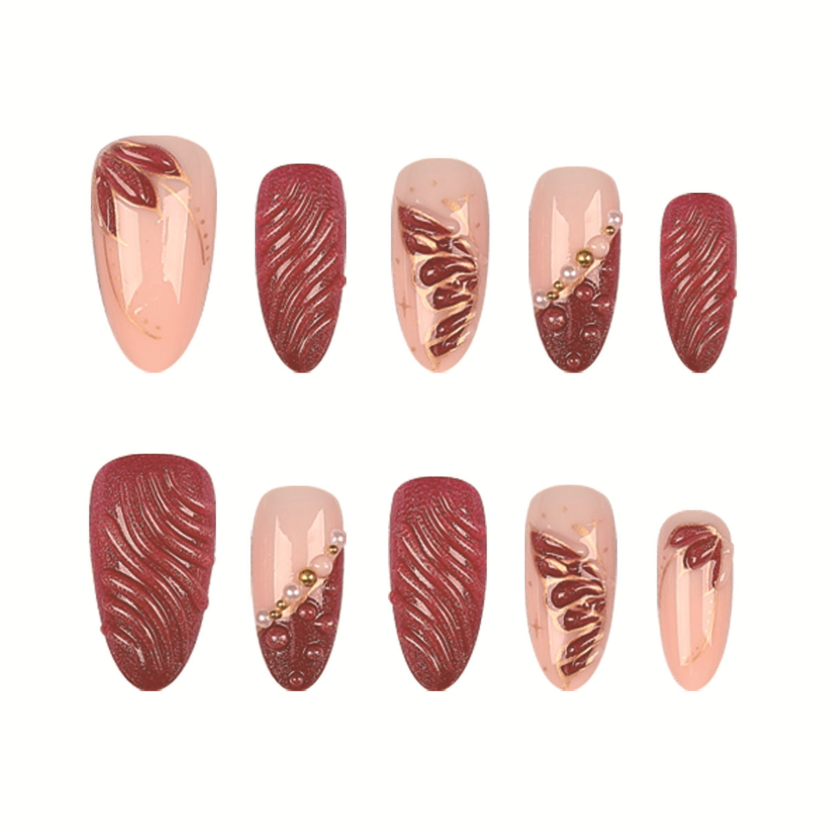 Dekoratives Press-On Nagelkunst Set  1790956157