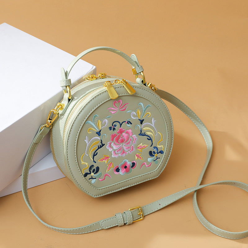 Vintage Florale Bestickte Handtasche Brehn