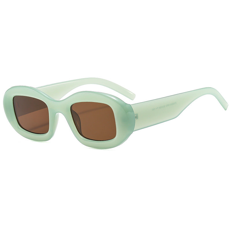 Damen Modische Sonnenbrille mit weichem, geschwungenem Rahmen Brehn