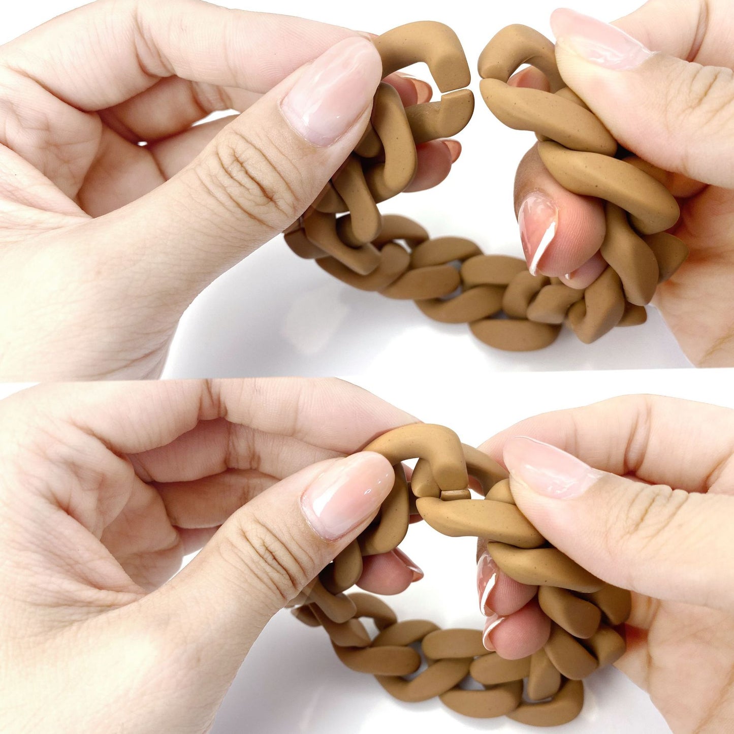 Stylische Silikon-Ketten-Armband Brehn