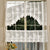 Elegante florale Spitzenfenster Vorhang Set
