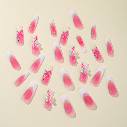 Kreative 3D Herz-Design Nagelkunst Erweiterungen Brehn