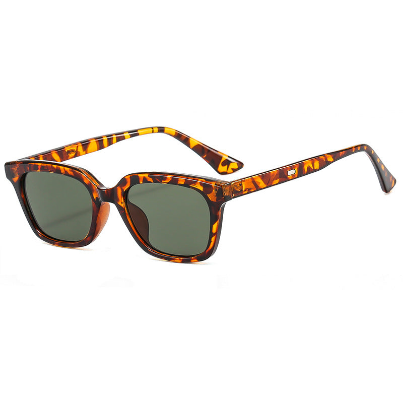 Damen trendige Sonnenbrille mit breitem, eckigem Rahmen Brehn