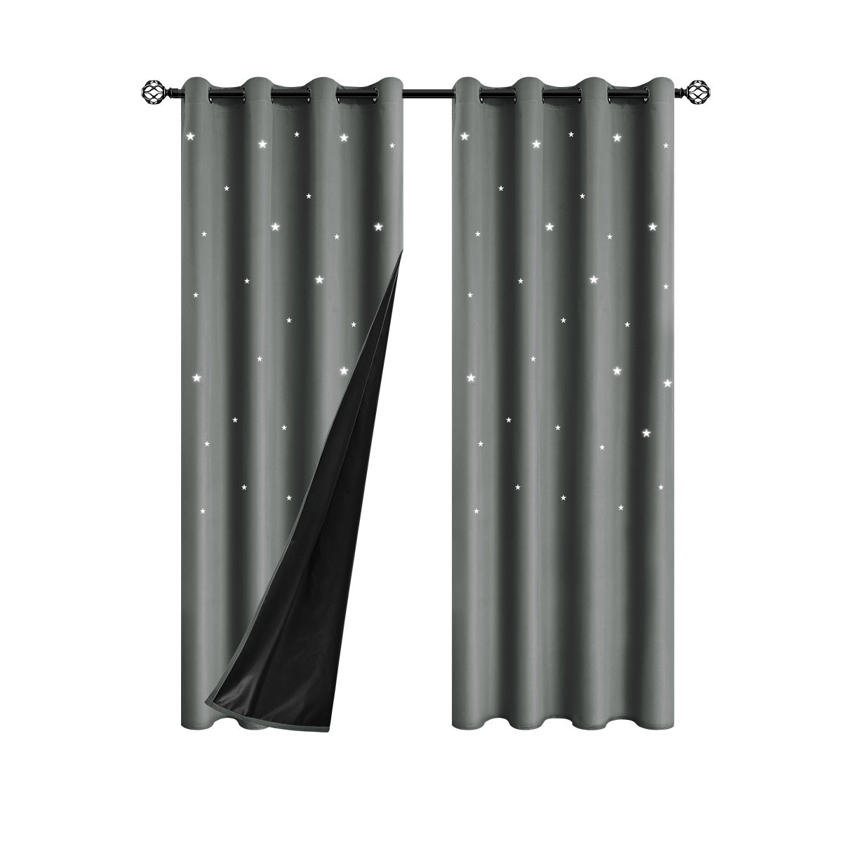 Elegante Sternmuster Verdunkelungsvorhänge