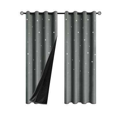 Elegante Sternmuster Verdunkelungsvorhänge