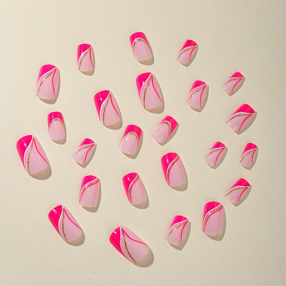 Glamouröse Farbverlauf Nagelkunst Verlängerungen Brehn