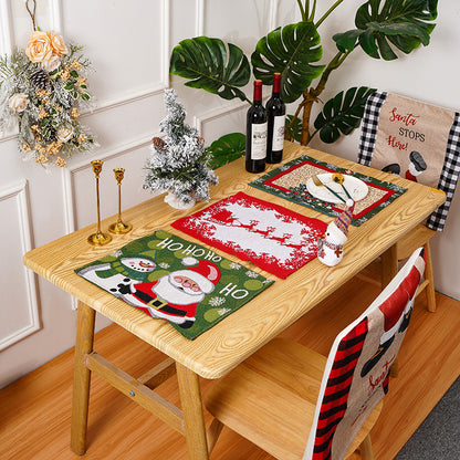Festliche Tischdecke mit Weihnachtsmotiven Brehn