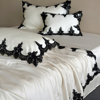 Elegantes Satin-Bettwäsche-Set