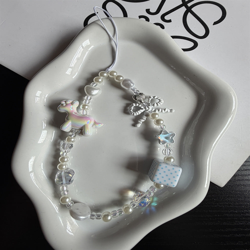 Verspielte Perlen Charm Brillen Kette Brehn