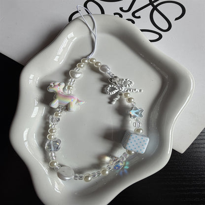 Verspielte Perlen Charm Brillen Kette Brehn