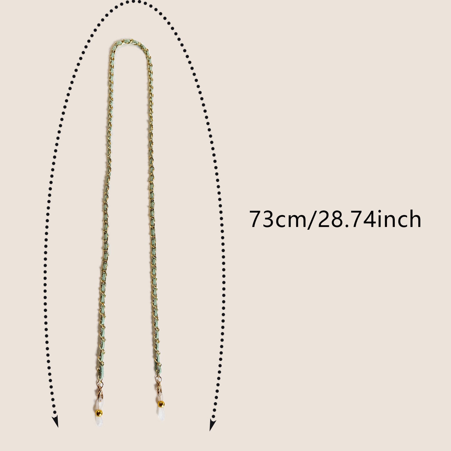 Stylischer Ketten-Brillenband Brehn