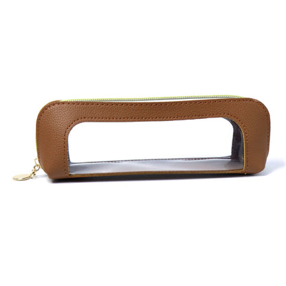 Transparente Tasche mit goldenen Akzenten
