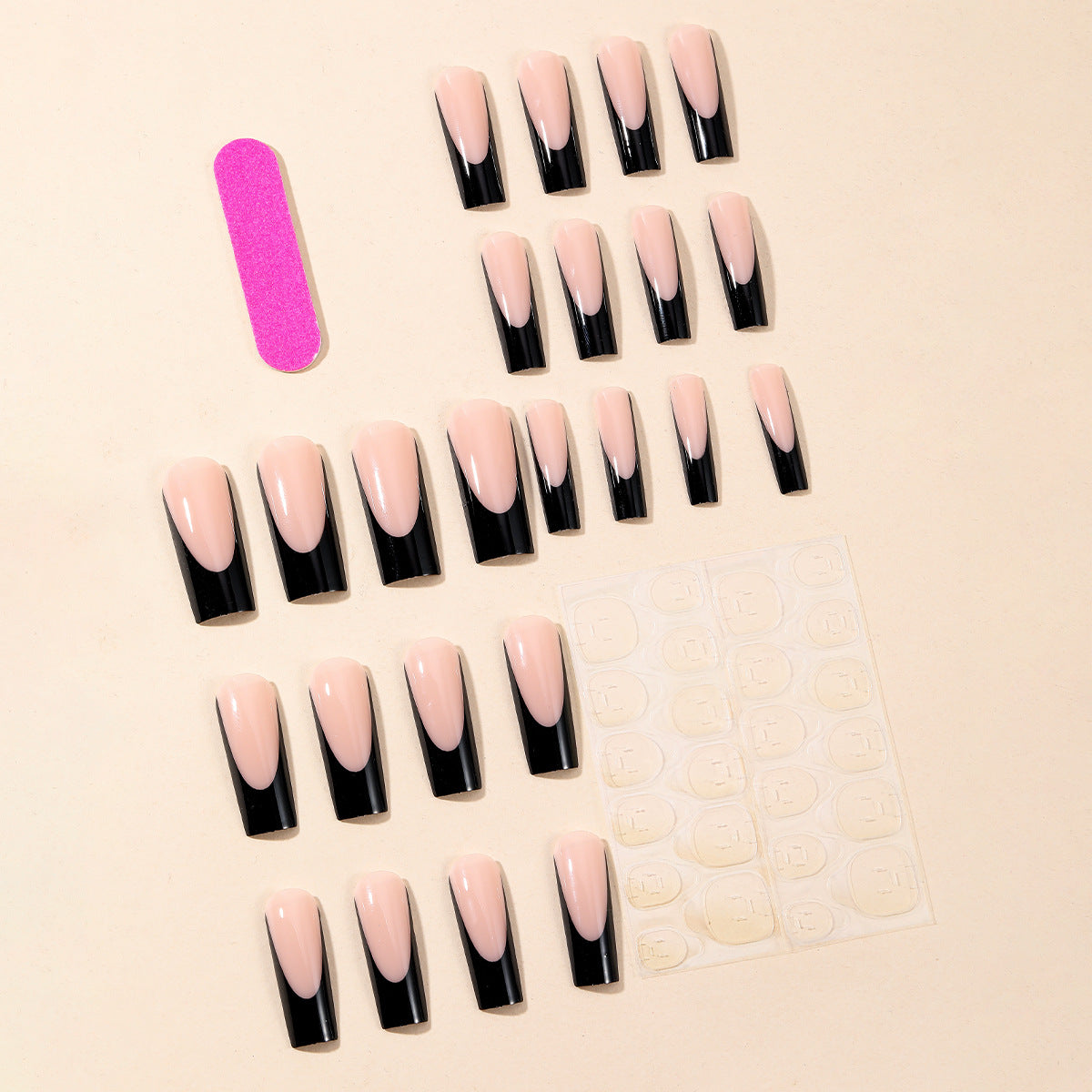 Elegante Ombre French Tip Acrylnägel Brehn