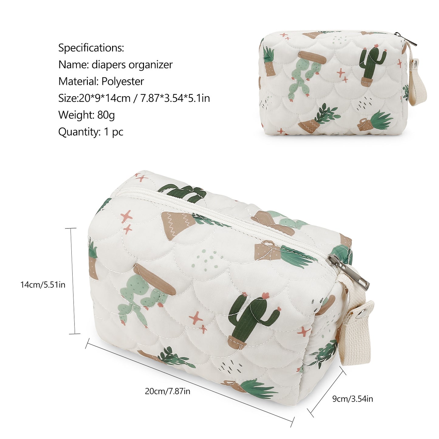 Stilvolle Kosmetiktasche mit Trendigen Pflanzenmotiven Brehn