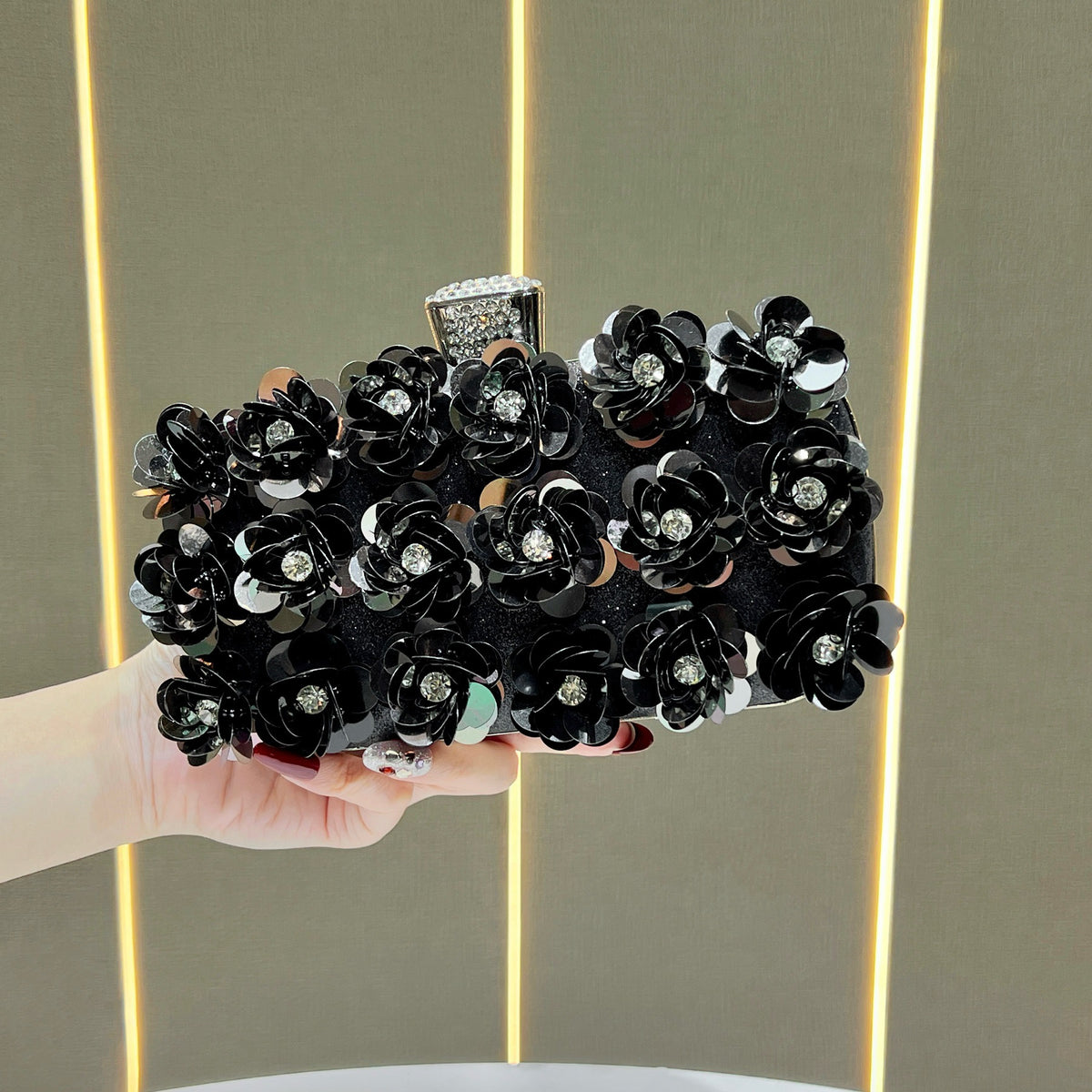Florale Verzierte Abendclutch  1791727849