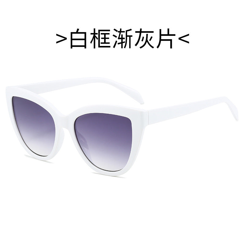 Damen Cat-Eye Sonnenbrille mit transparentem Rahmen und UV-Schutz Brehn