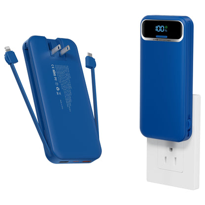 Powerbank mit Integriertem Ladegerät und Lcd-Display Brehn