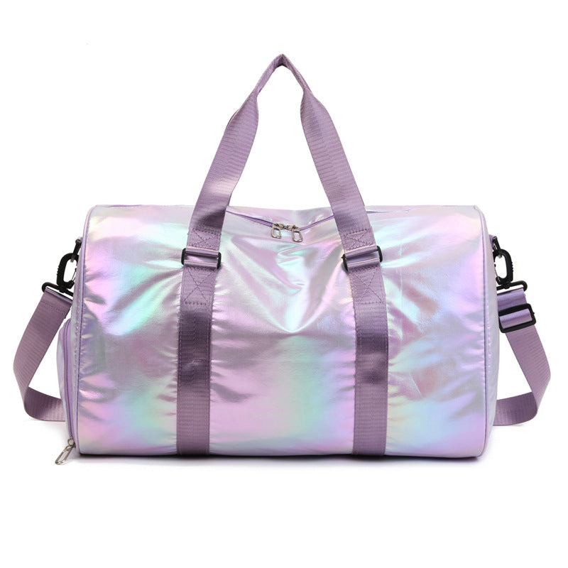 Iridescent Reis-Duffel Tasche