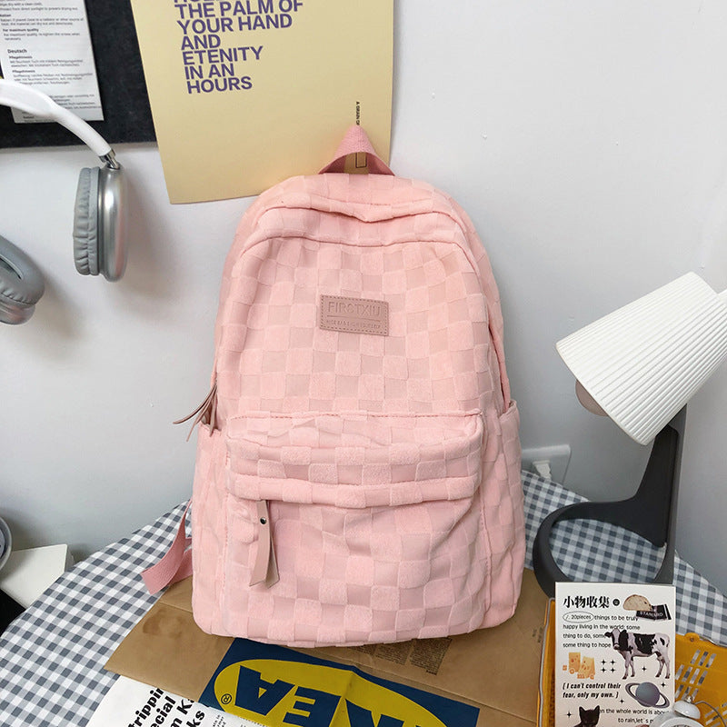 Gepunkteter Texturierter Schulrucksack Brehn